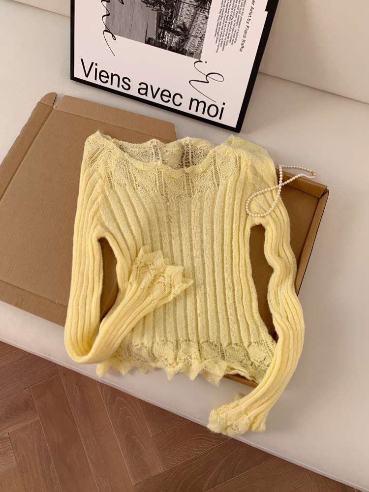 Women's Slimming Knit Top with Flared Sleeves Spring 2026