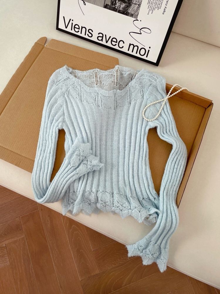 Women's Slimming Knit Top with Flared Sleeves Spring 2026