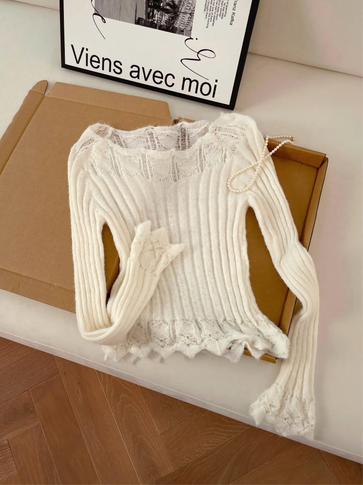 Women's Slimming Knit Top with Flared Sleeves Spring 2026
